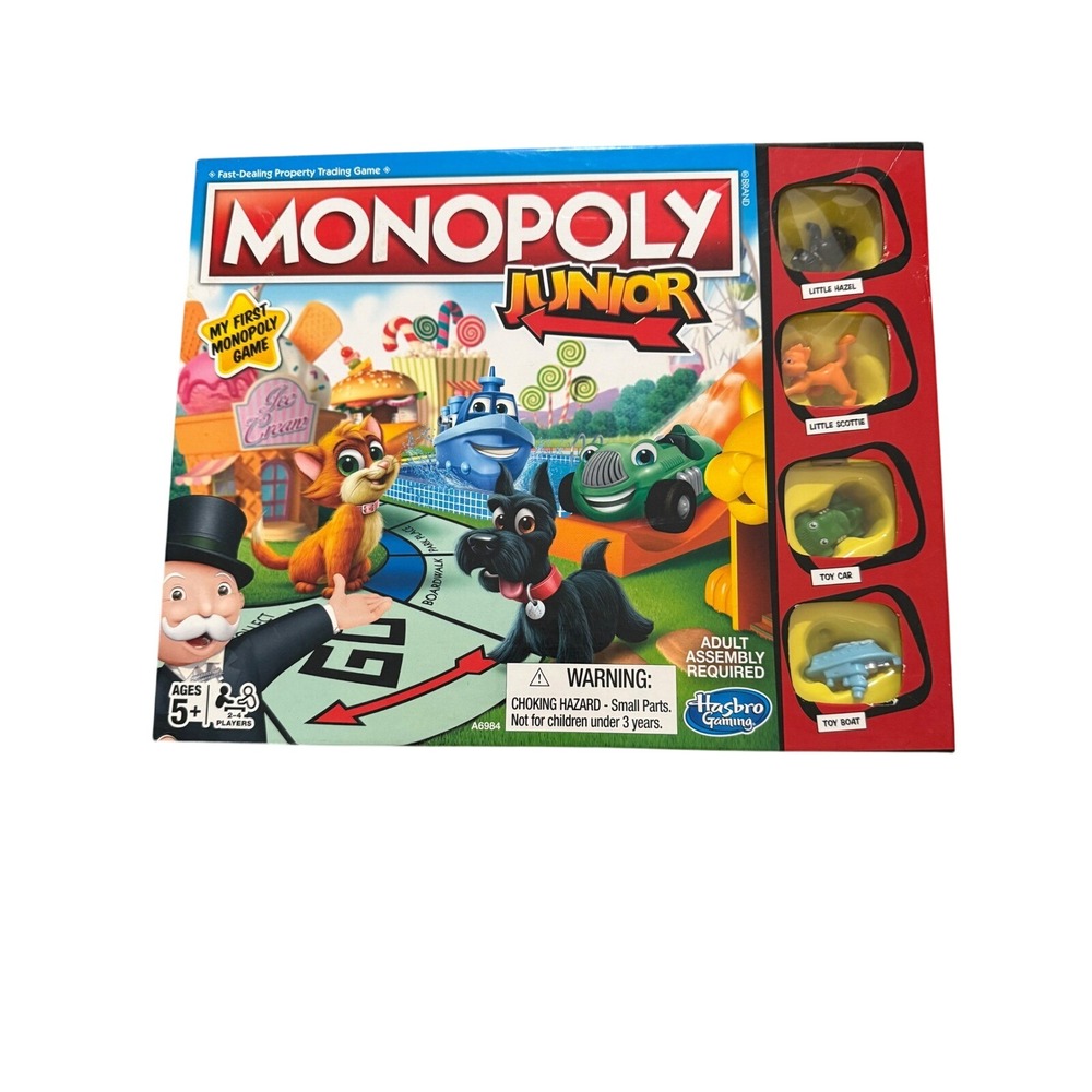 Hasbro Gaming Monopoly Junior Board Game‎ My First Monopoly Ages 5+ A6984